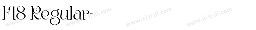 F18 Regular字体转换 F18 Regular字体转换